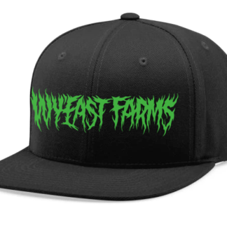 WyEast-Farms-Green-Necro-Font-Snapback